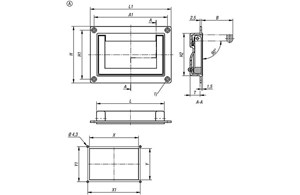 Schalengriffe Aluminium klappbar, rastend